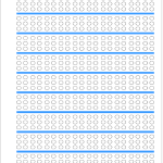 Braille practice page for Low Vision students.
