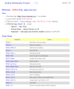Screen Reader Programs with cheat sheets