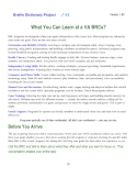 What you can learn at a BRC - A brief overview of the topics that are taught in many BRCs.