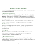 Airport Travel Tips - Getting help navigating Airports to lessen stress