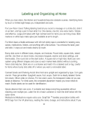 Labeling and Organizing your home when you are Blind or Low-Vision 